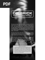 Dcb10 Manual Dunlop DC Brick User Manual