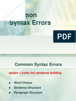 94b4eSE 10- Common Syntax Errors
