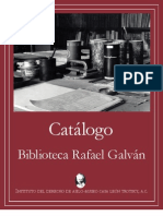 Catalogo de la Biblioteca Rafael Galván