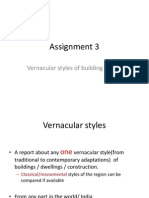 Assignment 3: Vernacular Styles of Building Design