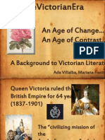 An Age of Change An Age of Contrast : A Background To Victorian Literature