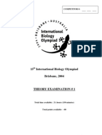 IBO 2004 Theory Part 1
