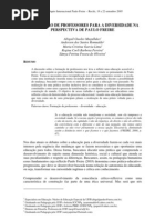 A FORMAÇÃO DE PROFESSORES PARA A DIVERSIDADE NA PERSPECTIVA DE PAULO FREIRE