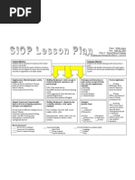 Siop Lesson Plan Sample | Vocabulary | Seed
