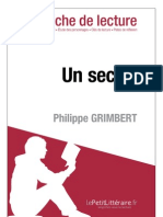 Philippe Grimbert - Un Secret (Fiche de Lecture)