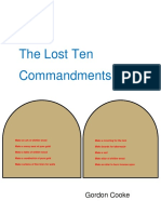 The Lost Ten Commandments