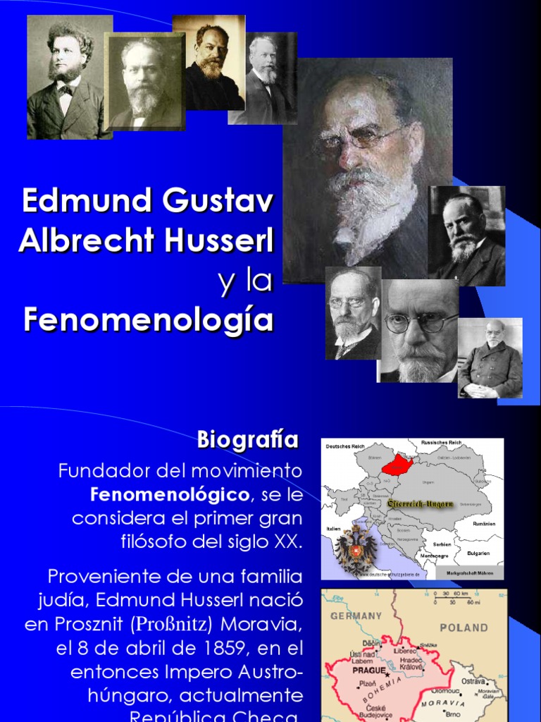 Biografía de Edmund Husserl y su Fenomenología | PDF | Edmund Husserl ...