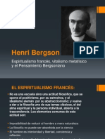 Henri Bergson y El Espiritualismo Francés