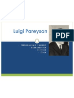 Luigi Pareyson; personalismo, hermenéutca