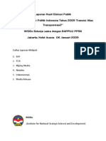 Laporan Hasil Diskusi Publik - Proyeksi Ekonomi Politik Indonesia Tahun 2009 - 06 Januari 2009