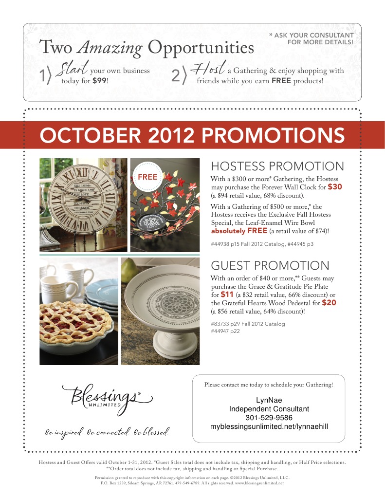 October 2012 Hostess & Guest Offers | PDF | Home & Garden