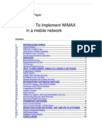 Siemens - How to Implement WiMAX in a Mobile Network