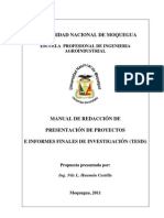 Manual de Redacción (Informe Cientifico Monografia, Etc)