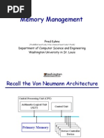 Memory Management: Fred Kuhns Department of Computer Science and Engineering Washington University in St. Louis