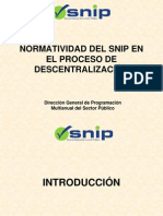 SNIP - Normatividad