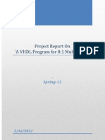 Project Report - VHDL MUX