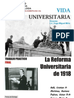 Vida Universitaria TP La Reforma Universitaria 1918