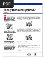 Fema Family Disaster Supplies Kit Publication