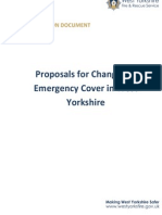 CONSULTATION DOCUMENT Proposals For Changes To Emergency Cover in West Yorkshire