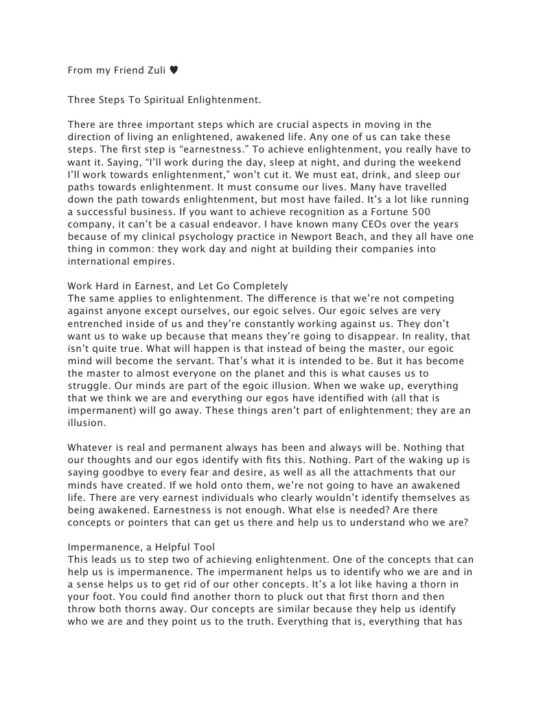 3 Steps To Enlightenment Pdf Enlightenment Spiritual Mind