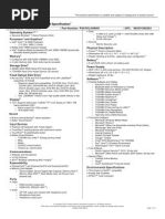 Satellite A505 Detailed Product Specification