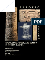 53551399 32184740 Zapotec Text Knowledge Power Memory Ancient Oaxaca Script Writing Reading