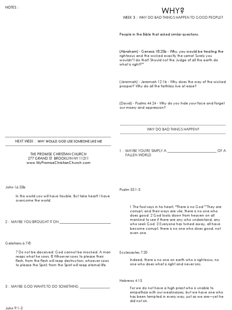 Why Week 3 Notes | PDF