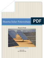 Proyecto Huerta Solar Fotovoltaica 100kw