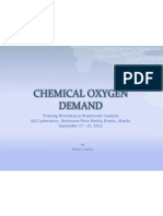 Chemical Oxygen Demand 2012
