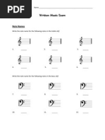 Music Theory Test