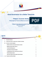 Good Governance For A Better Tomorrow: Philippine Economic Briefing