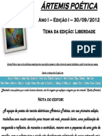 Artemis Poetica - 1a. Edição - Setembro de 2012