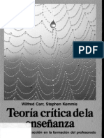 Kemmis y Carr Capitulo 3 Teoria Critica Enseñanza