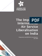 The Impact of International Air Service Liberalisation On India