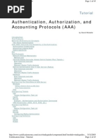 Authentication, Authorization, and Accounting Protocols (AAA)