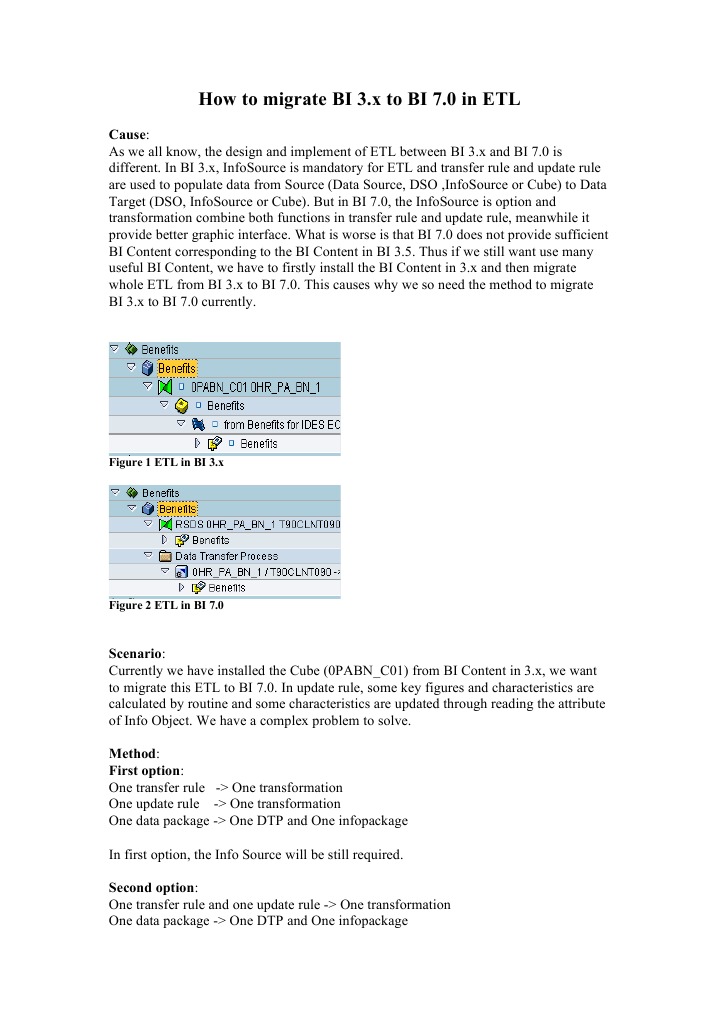 How To Migrate BI 3.x To BI 7.0 | PDF | Data Management | Computer Data