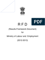 (Results-Framework Document) For Ministry of Labour and Employment (2012-2013)