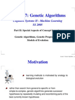 Lecture 7 Genetic Algorithms
