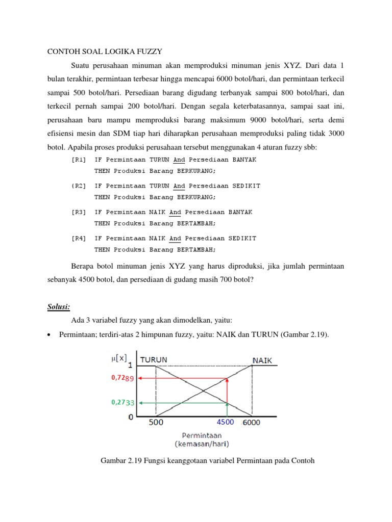 Contoh Soal Logika Fuzzy