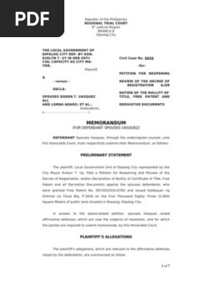 Memorandum