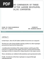 Analysis and Comparison of Three Topologies of The Ladder Multilevel DC/DC Converter