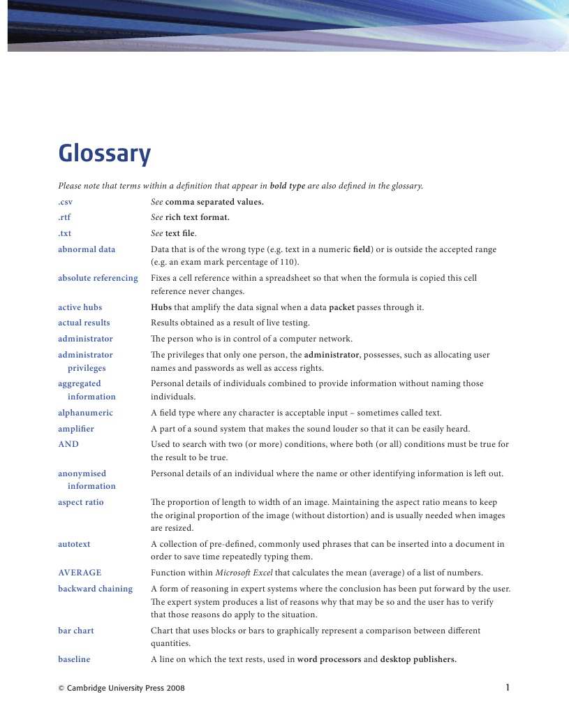 Glossary | PDF
