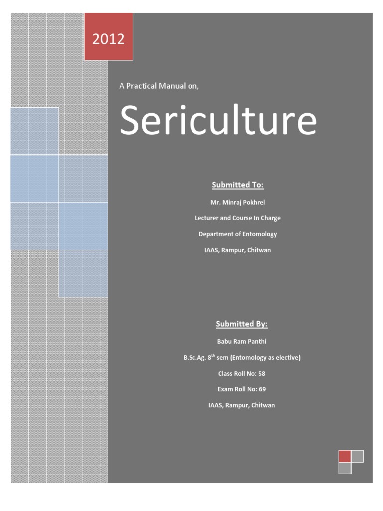 Practical Manual on Sericulture Techniques | PDF | Grafting | Pupa