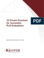 10 Proven Practices for Successful PLM Evaluations