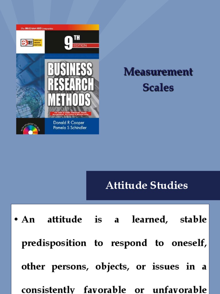 Measurement Scales Attitude (Psychology) Level Of Measurement