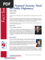 Factsheet - The National Security Need for Public Diplomacy