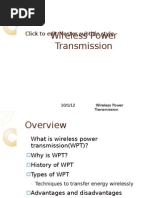 Wireless Power Transmission: Click To Edit Master Subtitle Style