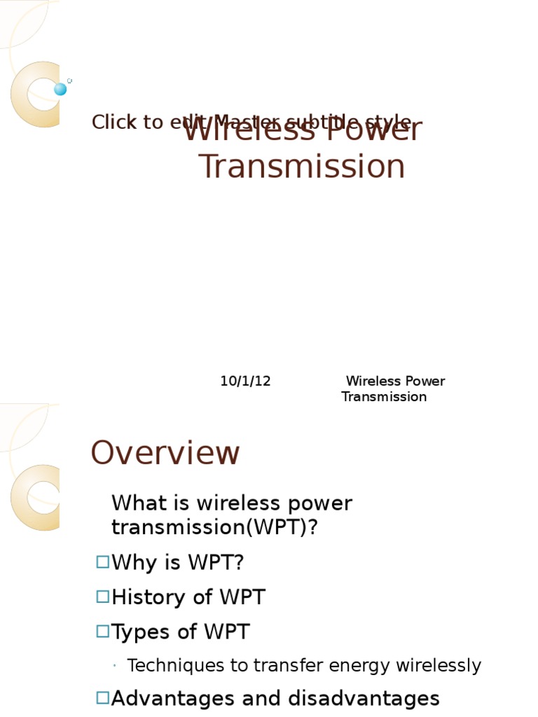 Wireless Power Transmission Guide | PDF | Wireless | Inductor