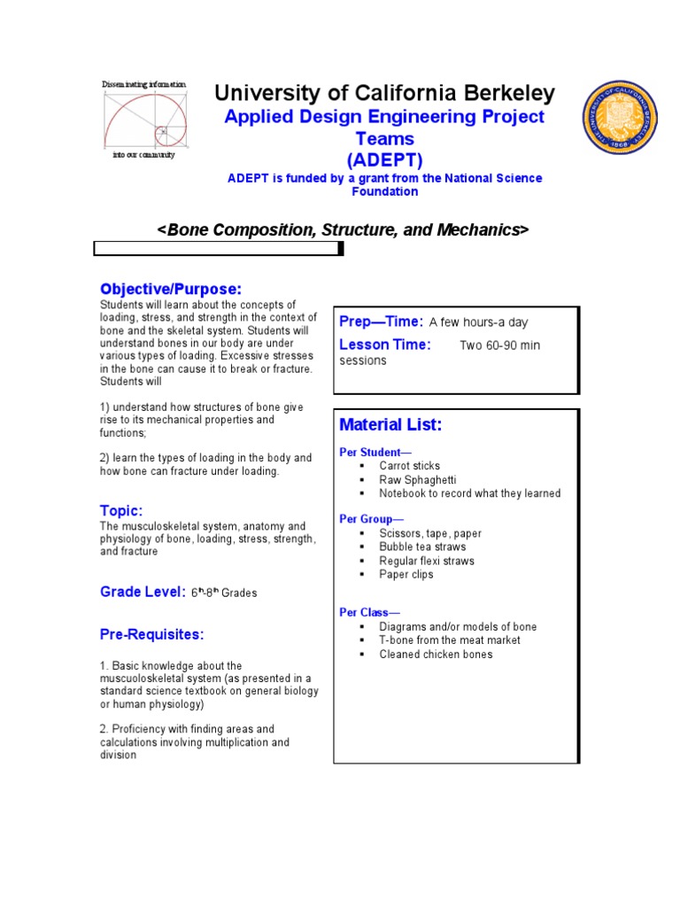 ADEPT - Bone Mechanics Module | PDF