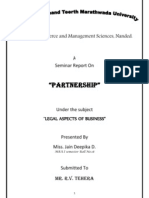 Seminar Report of Partnership Act